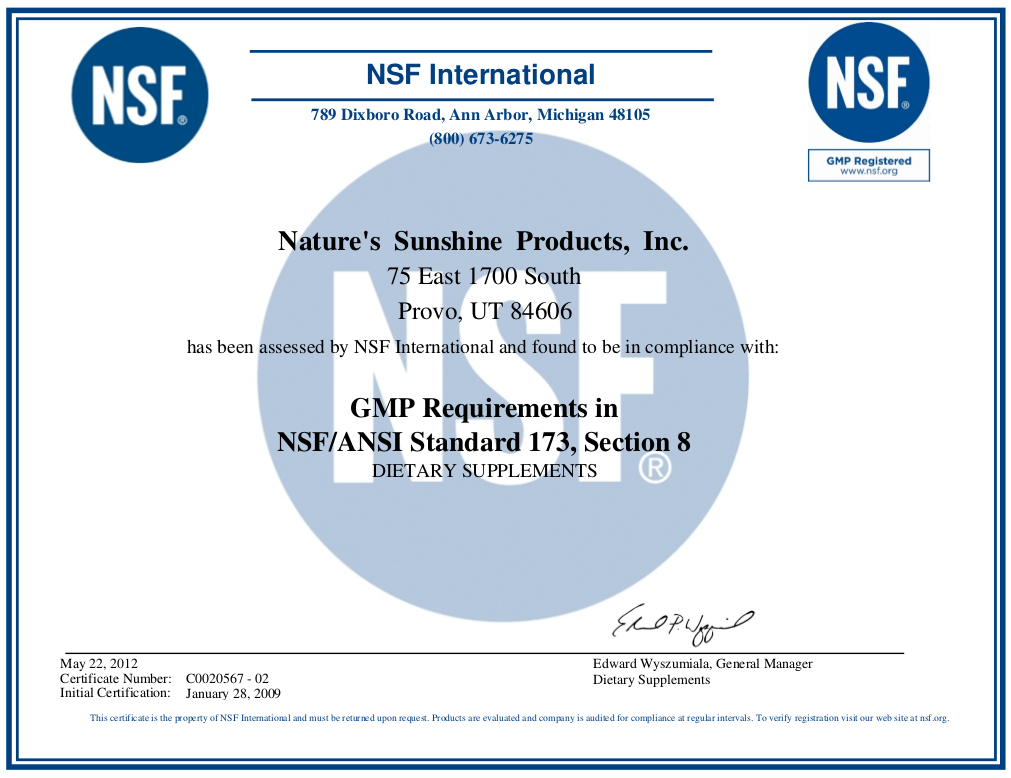 Сертификат качества организации. NSF сертификат. Сертификат НСФ. Международный сертификат GMP. Сертификат NSF International.